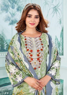 Karachi King vol 1 by Ganeshji Pure Heavy Soft Cotton Digital Style Print Pure Pakistani Prints suit collection at low rate dress material catalogs