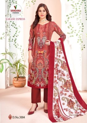 Karachi expree vol 03 by Vandana fashion cotton digital printed dress material catalogue at affordable rate salwar kameez catalogs