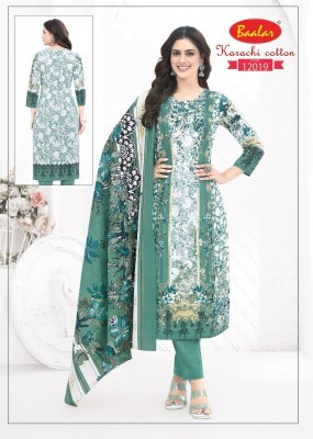 Karachi vol 12 by Baalar Designer Pure Lawn Cotton Karachi dress material catalogue with low rate salwar kameez catalogs