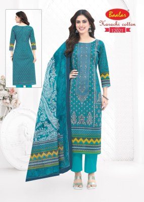 Karachi vol 12 by Baalar Designer Pure Lawn Cotton Karachi dress material catalogue with low rate salwar kameez catalogs