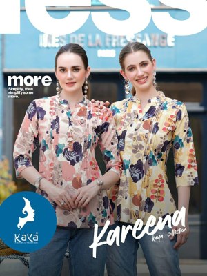 Kareena by Kaya Cotton Flex Printed short top with low price western wear catalogs