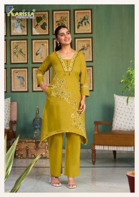 Karissa Amrita Premium Bombay Cotton Co-Ord Set with Handwork co ord set catalogs