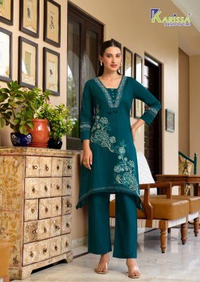 Karissa Amrita Premium Bombay Cotton Co-Ord Set with Handwork co ord set catalogs
