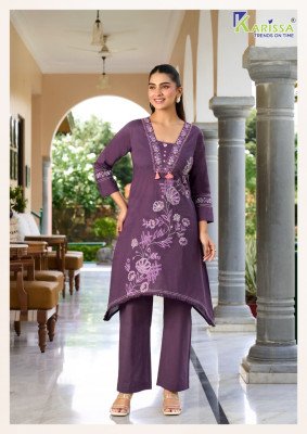 Karissa Amrita Premium Bombay Cotton Co-Ord Set with Handwork co ord set catalogs