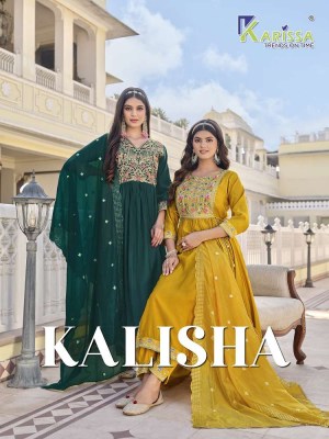 Karissa Kalisha Premium Collation Top Pant And Dupatta Set wholesale Kurti catalogue  Karissa 