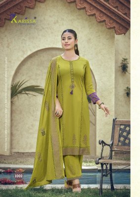 Karissa Kanika Premium Bombay Cotton Kurti Pant Dupatta Set kurti pant with dupatta Catalogs