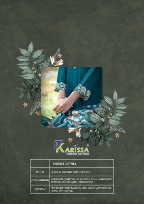 Karissa Satrangi Vichitra Silk Anarkali Suit Wholesale readymade suit catalogs