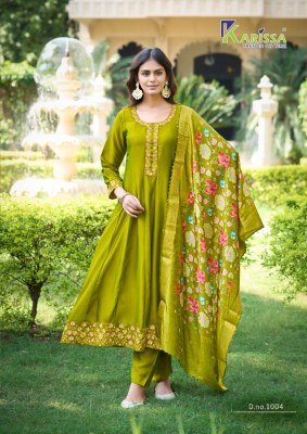 Karissa Satrangi Vichitra Silk Anarkali Suit Wholesale readymade suit catalogs