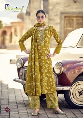 Karissa Summer Vibes Cotton Kurti Pant Set with Mirror Work & Mull Dupatta (S–3XL) kurti pant with dupatta Catalogs