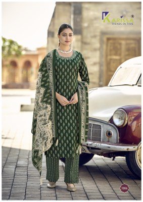 Karissa Summer Vibes Cotton Kurti Pant Set with Mirror Work & Mull Dupatta (S–3XL) kurti pant with dupatta Catalogs