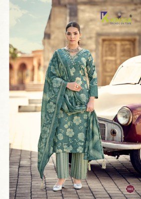 Karissa Summer Vibes Premium Cotton Top Pant Dupatta Set kurti pant with dupatta Catalogs