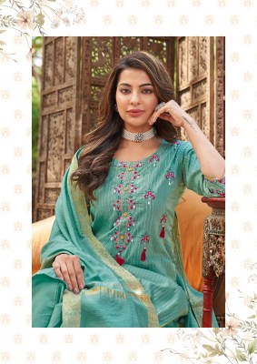 Karissa by Harmony Premium cotton Thread work top bottom and chunri catalogue at low price readymade suit catalogs