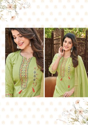 Karissa by Harmony Premium cotton Thread work top bottom and chunri catalogue at low price readymade suit catalogs