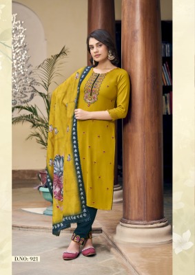 Karissa by Latika Premium Reyon kurti with pant and dupatta catalogue at low rate readymade suit catalogs