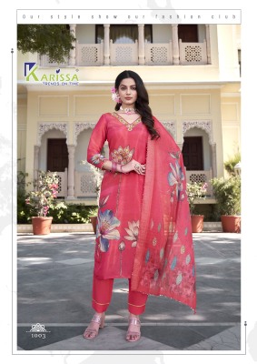 Karissa by Nityaa vol 1 Fancy digital printed top bottom with dupatta  with low rate readymade suit catalogs