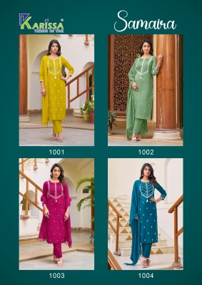 Karissa by Samaira premium Heavy Cotton top bottom with dupatta collection at affordable rate readymade suit catalogs