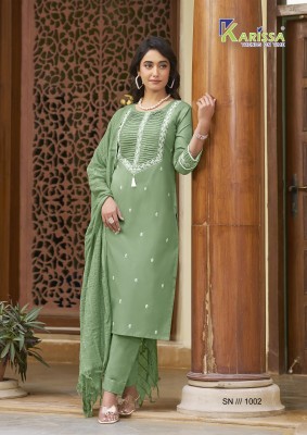 Karissa by Samaira premium Heavy Cotton top bottom with dupatta collection at affordable rate readymade suit catalogs