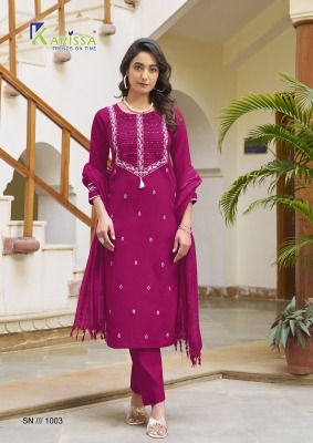 Karissa by Samaira premium Heavy Cotton top bottom with dupatta collection at affordable rate readymade suit catalogs