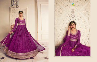 Kaseesh by gunjita fancy sequence embroidered work long gown catalog at wholesale price  gown catalogs