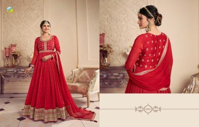 Kaseesh by gunjita fancy sequence embroidered work long gown catalog at wholesale price  gown catalogs
