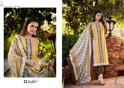 Kashish by Zulft pure cotton exclusive designer unstitched suit catalogue dress material catalogs