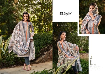 Kashish by Zulft pure cotton exclusive designer unstitched suit catalogue dress material catalogs