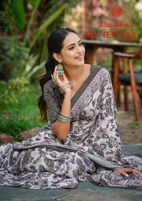 Kashvi Creation Butter Silk Vol-01 Silk Crepe Digital Print Saree Collection 