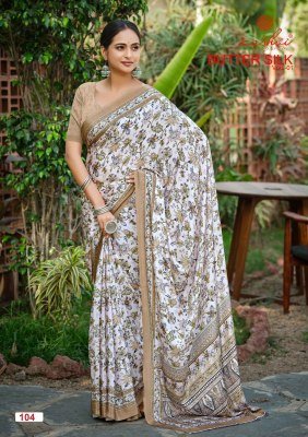 Kashvi Creation Butter Silk Vol-01 Silk Crepe Digital Print Saree Collection sarees catalogs