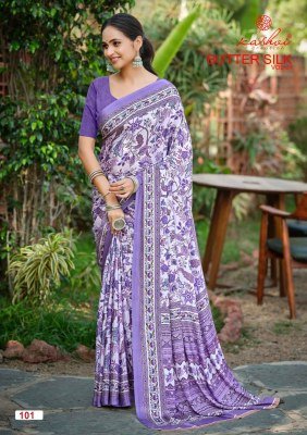 Kashvi Creation Butter Silk Vol-01 Silk Crepe Digital Print Saree Collection sarees catalogs
