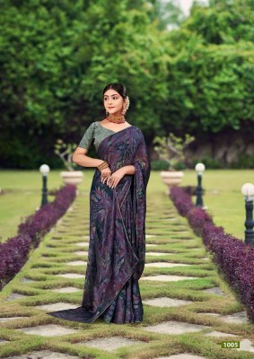 Kashvi Creation Mikashi Soft Silk Embroidery Work Designer Saree catalogue wholesale rate Surat    sarees catalogs