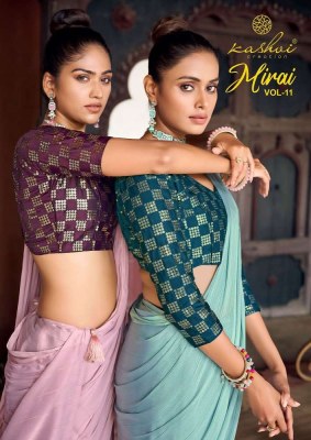 Kashvi Creation  Mirai vol 11 Pn Soft Satin Designer saree wholesaler  Amavi
