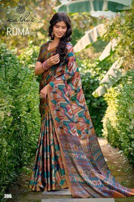 Kashvi Creation Roma Vol 3 Black Cadbury Silk Wholesale Saree  sarees catalogs