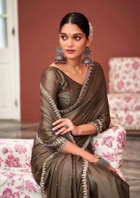 Kashvi Creation Roshni Shine Silk Party Wear Designer Saree wholesaler  sarees catalogs