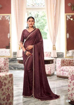 Kashvi Creation Roshni Shine Silk Party Wear Designer Saree wholesaler  sarees catalogs