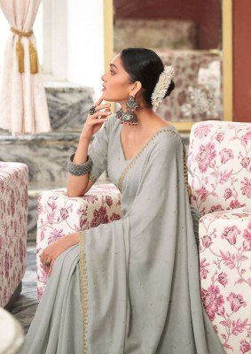 Kashvi Creation Roshni Shine Silk Party Wear Designer Saree wholesaler  sarees catalogs