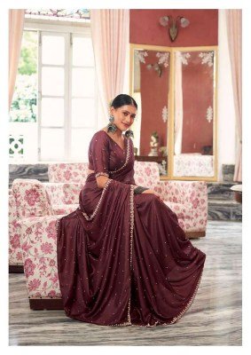 Kashvi Creation Roshni Shine Silk Party Wear Designer Saree wholesaler  sarees catalogs