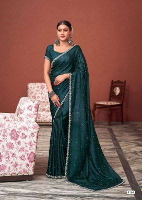 Kashvi Creation Roshni Shine Silk Party Wear Designer Saree wholesaler  sarees catalogs