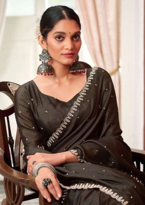 Kashvi Creation Roshni Shine Silk Party Wear Designer Saree wholesaler  sarees catalogs