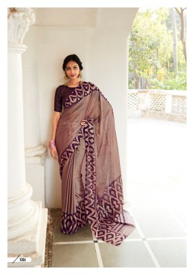 Kashvi creation by Krishna vol 7 new designer chiffon brasso foil with piping saree catalogue at wholesale price sarees catalogs