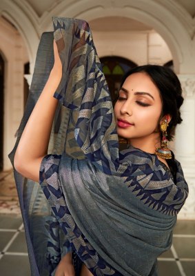 Kashvi creation by Krishna vol 7 new designer chiffon brasso foil with piping saree catalogue at wholesale price sarees catalogs