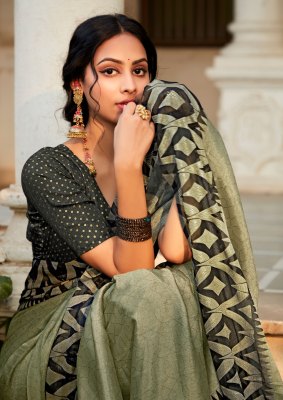 Kashvi creation by Krishna vol 7 new designer chiffon brasso foil with piping saree catalogue at wholesale price sarees catalogs