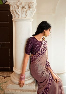 Kashvi creation by Krishna vol 7 new designer chiffon brasso foil with piping saree catalogue at wholesale price sarees catalogs