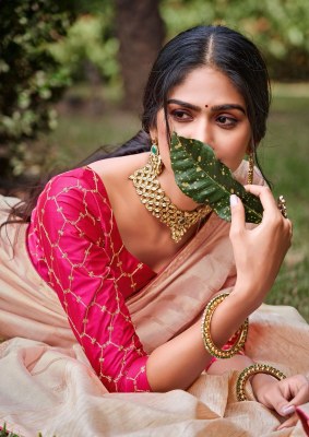Kashvi creation by kosa silk  dyed silk fancy crossing blouse catalog at wholesale price  sarees catalogs