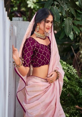 Kashvi creation by kosa silk  dyed silk fancy crossing blouse catalog at wholesale price  sarees catalogs