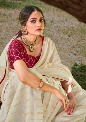 Kashvi creation by kosa silk  dyed silk fancy crossing blouse catalog at wholesale price  sarees catalogs