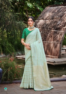 Kashvi creation by kosa silk  dyed silk fancy crossing blouse catalog at wholesale price  sarees catalogs