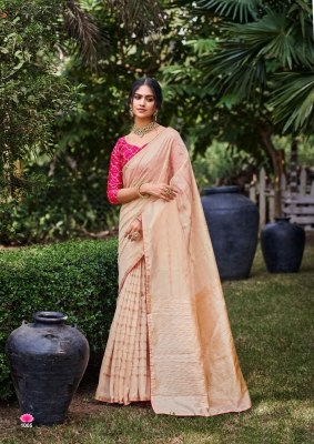 Kashvi creation by kosa silk  dyed silk fancy crossing blouse catalog at wholesale price  sarees catalogs