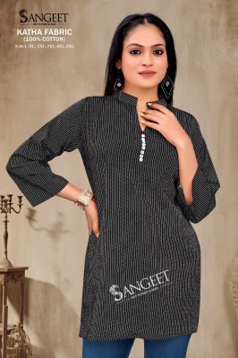Katha Present Pure Cotton Short tops with different size at amaviexpo western wear catalogs