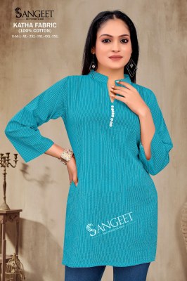 Katha Present Pure Cotton Short tops with different size at amaviexpo western wear catalogs