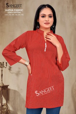 Katha Present Pure Cotton Short tops with different size at amaviexpo western wear catalogs